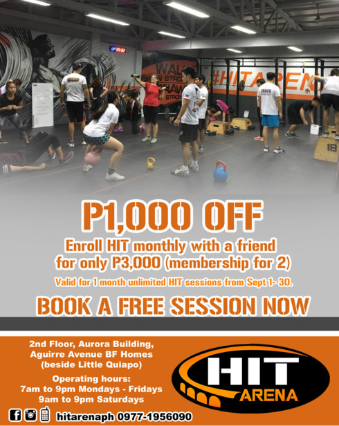 Fit & Strong with HIT ARENA at Paranaque and Shaw Boulevard