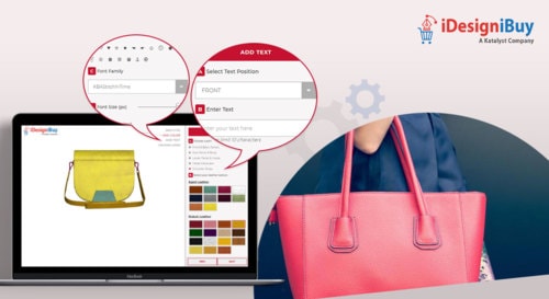 Enhance user customization experience with online handbag customization software