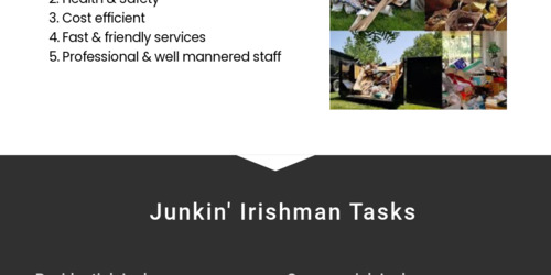 Get in touch For Best junk removal services NJ with Junkin' Irishman - Infogram
