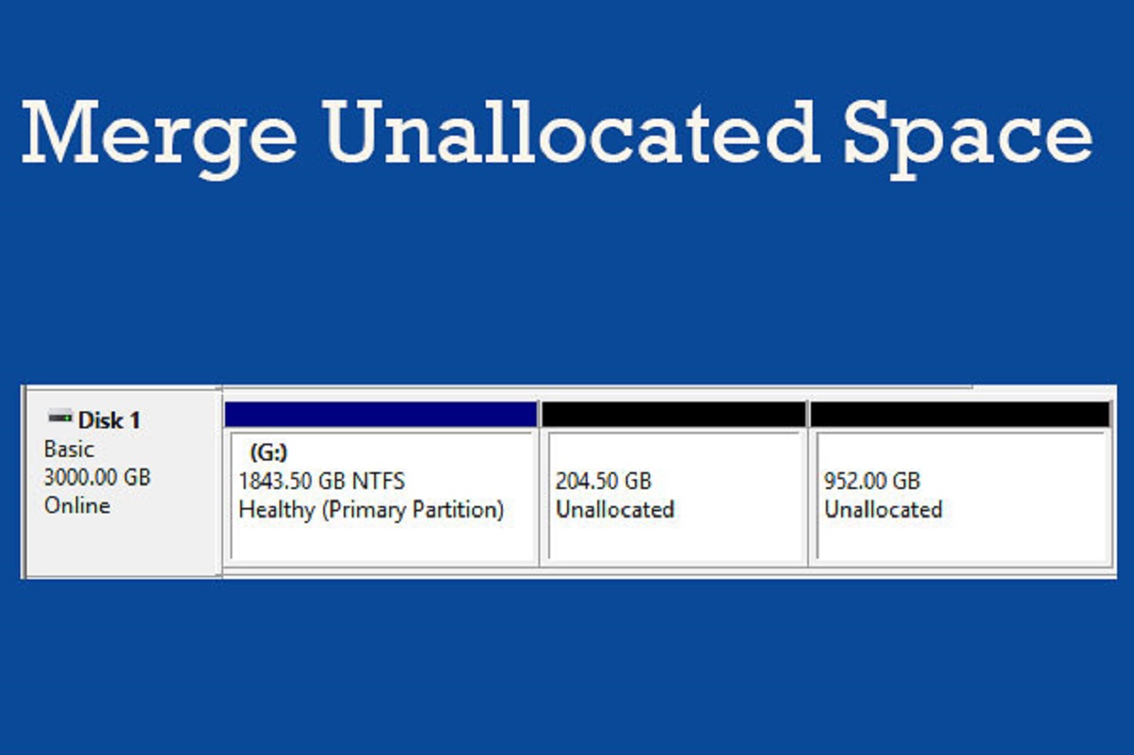 how to extend c drive with unallocated space